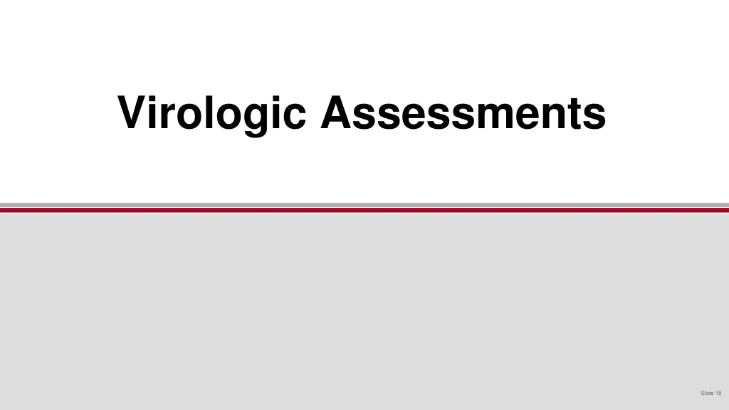 virologic assessments