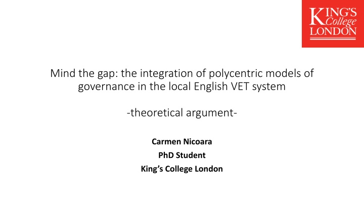 mind the gap the integration of polycentric