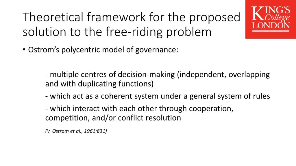 theoretical framework for the proposed solution