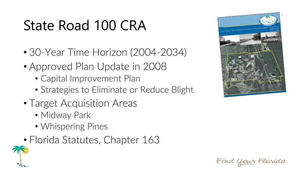 state road 100 cra