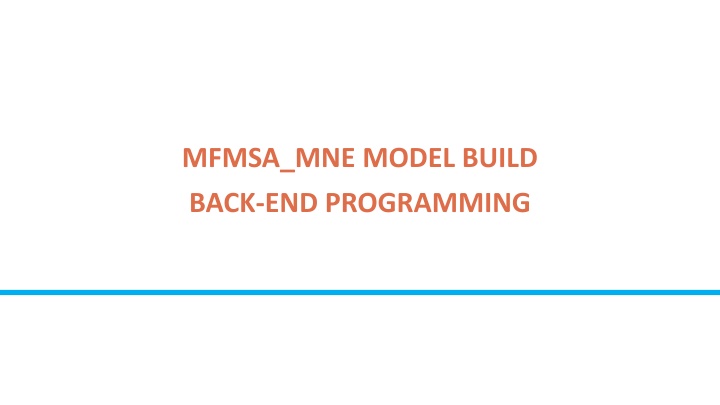 mfmsa mne model build