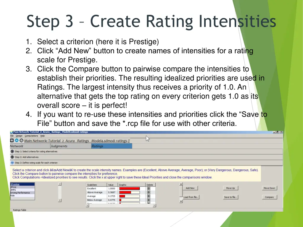 step 3 create rating intensities