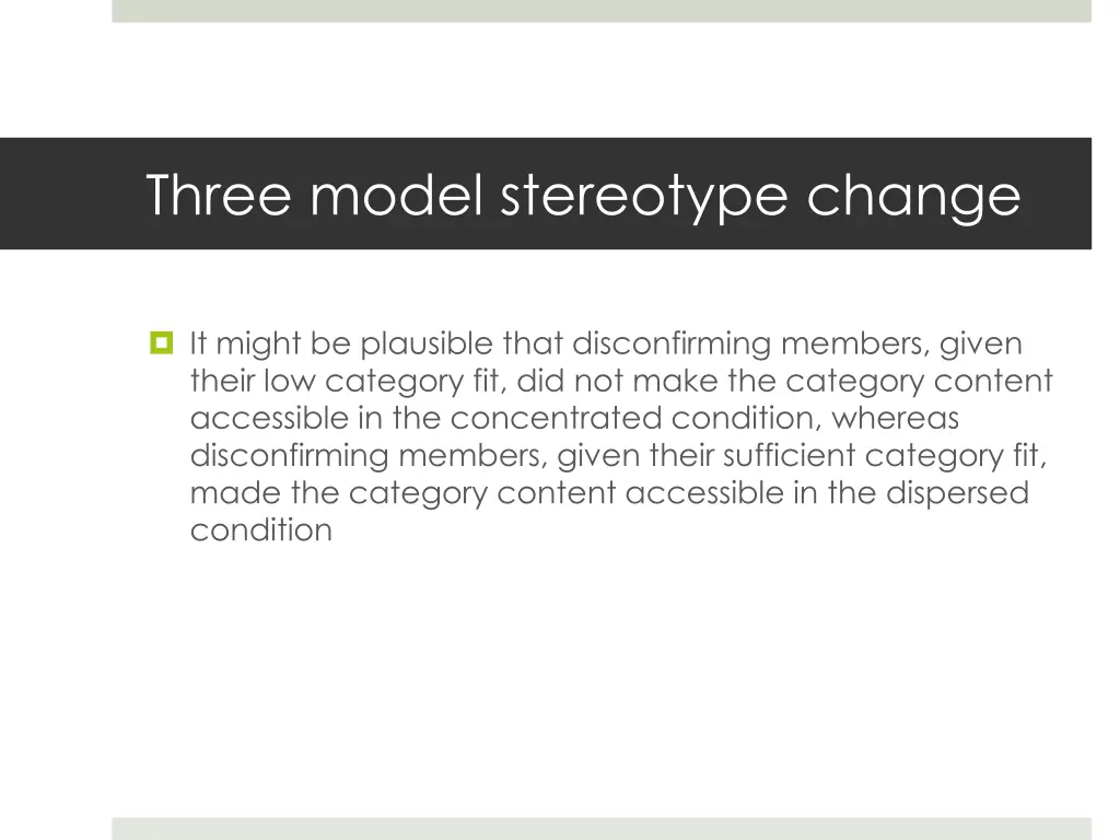 three model stereotype change 4