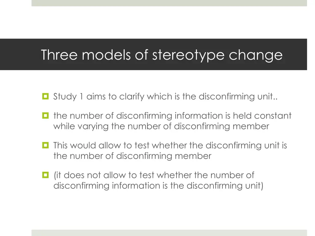 three models of stereotype change 16