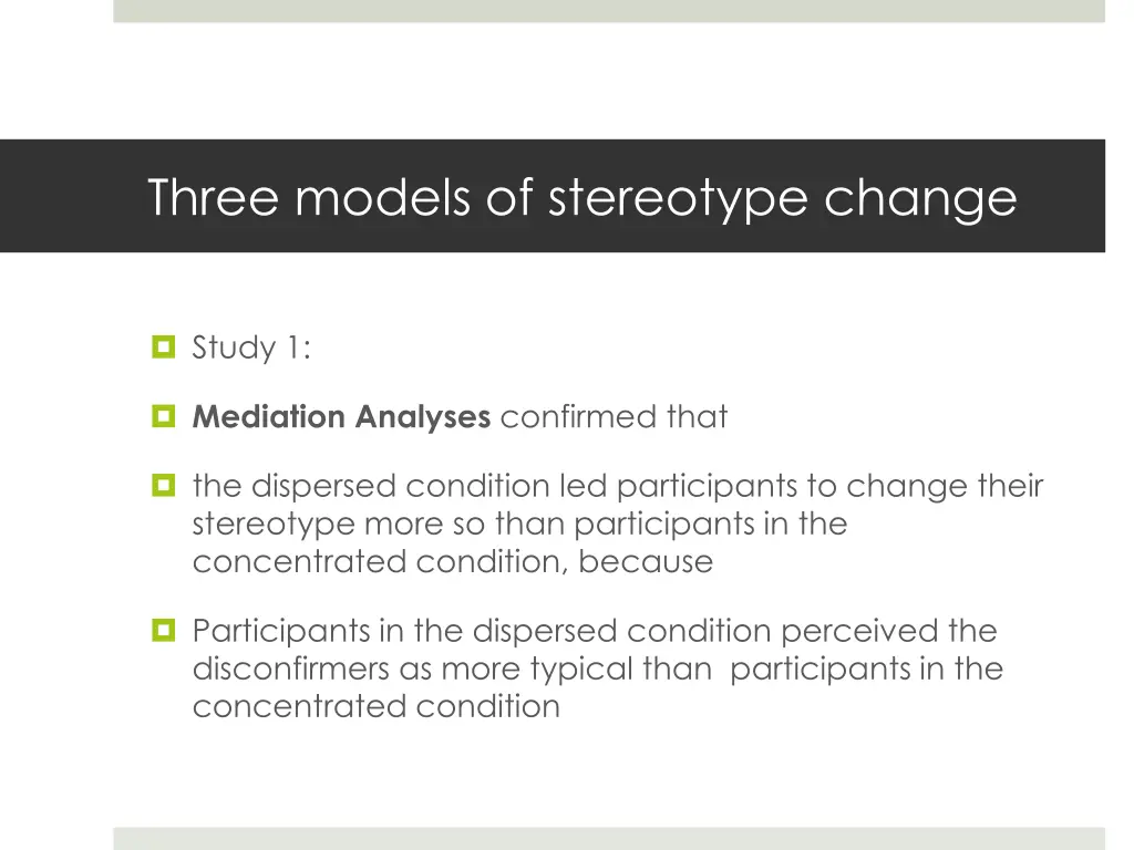 three models of stereotype change 38