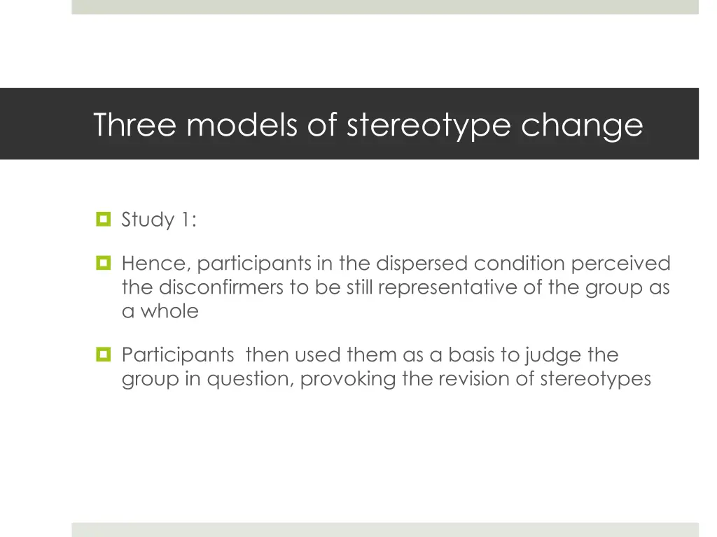 three models of stereotype change 39