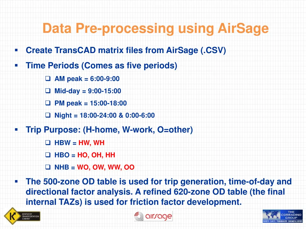 data pre processing using airsage