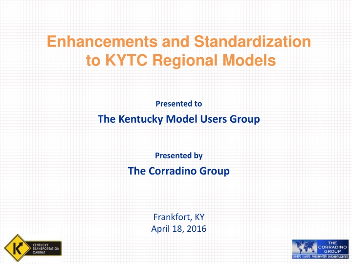 enhancements and standardization to kytc regional