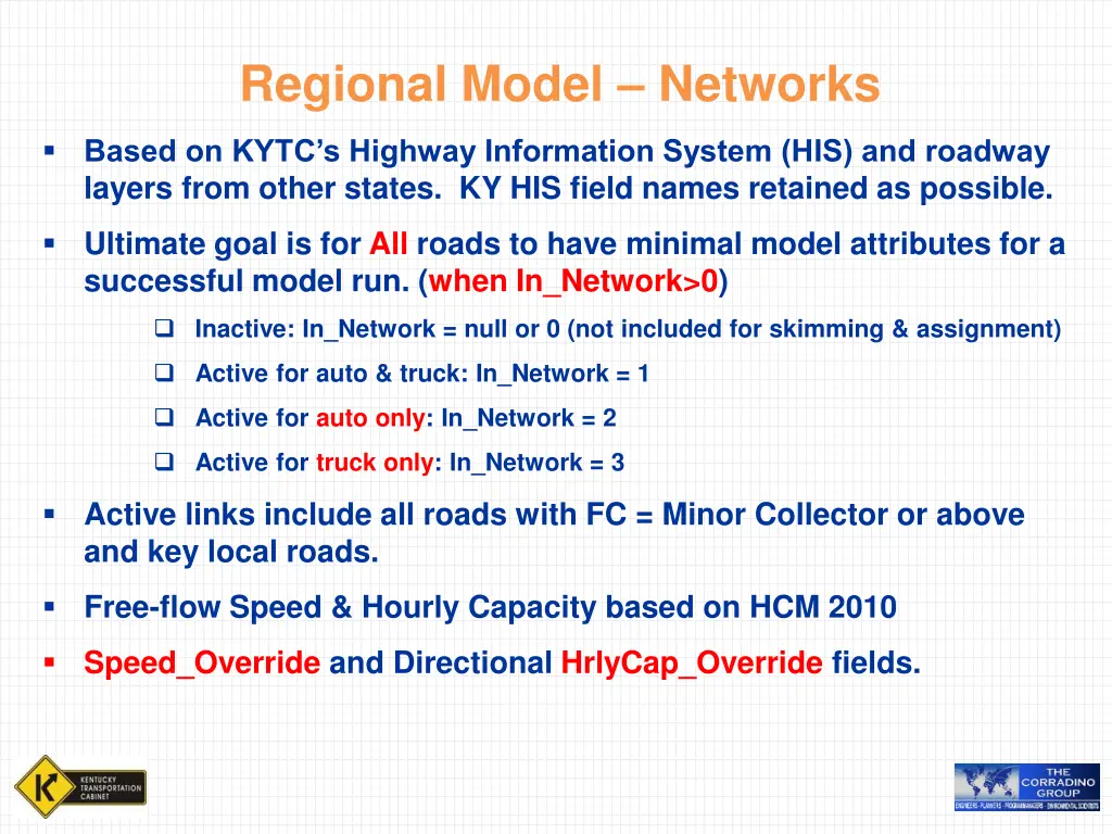 regional model networks