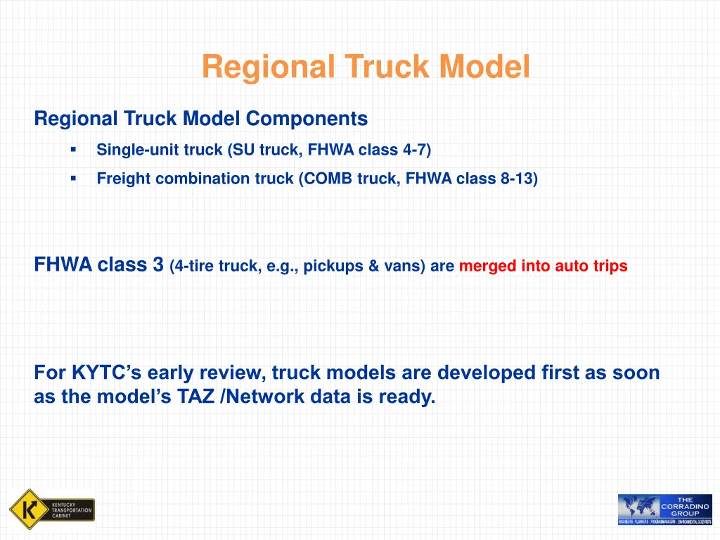 regional truck model