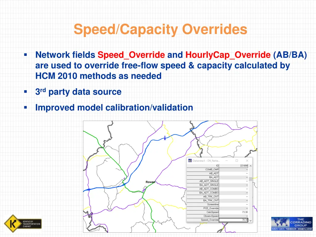 speed capacity overrides