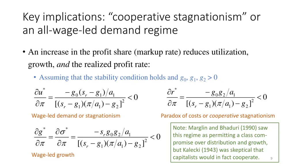 key implications cooperative stagnationism