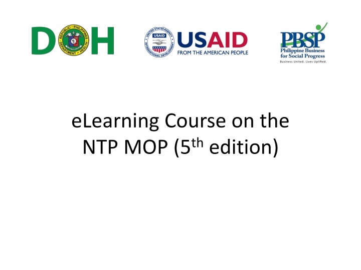 elearning course on the ntp mop 5 th edition