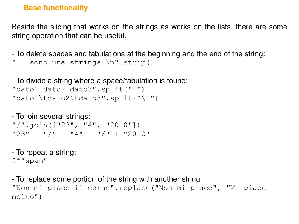 base functionality 1