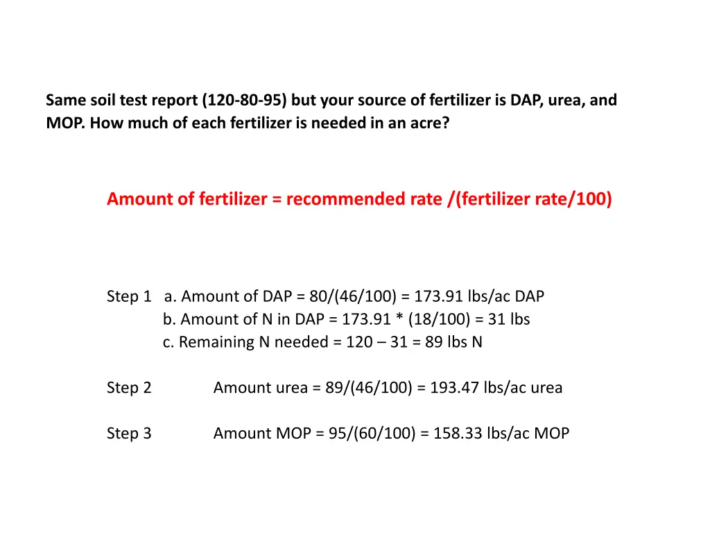 same soil test report 120 80 95 but your source