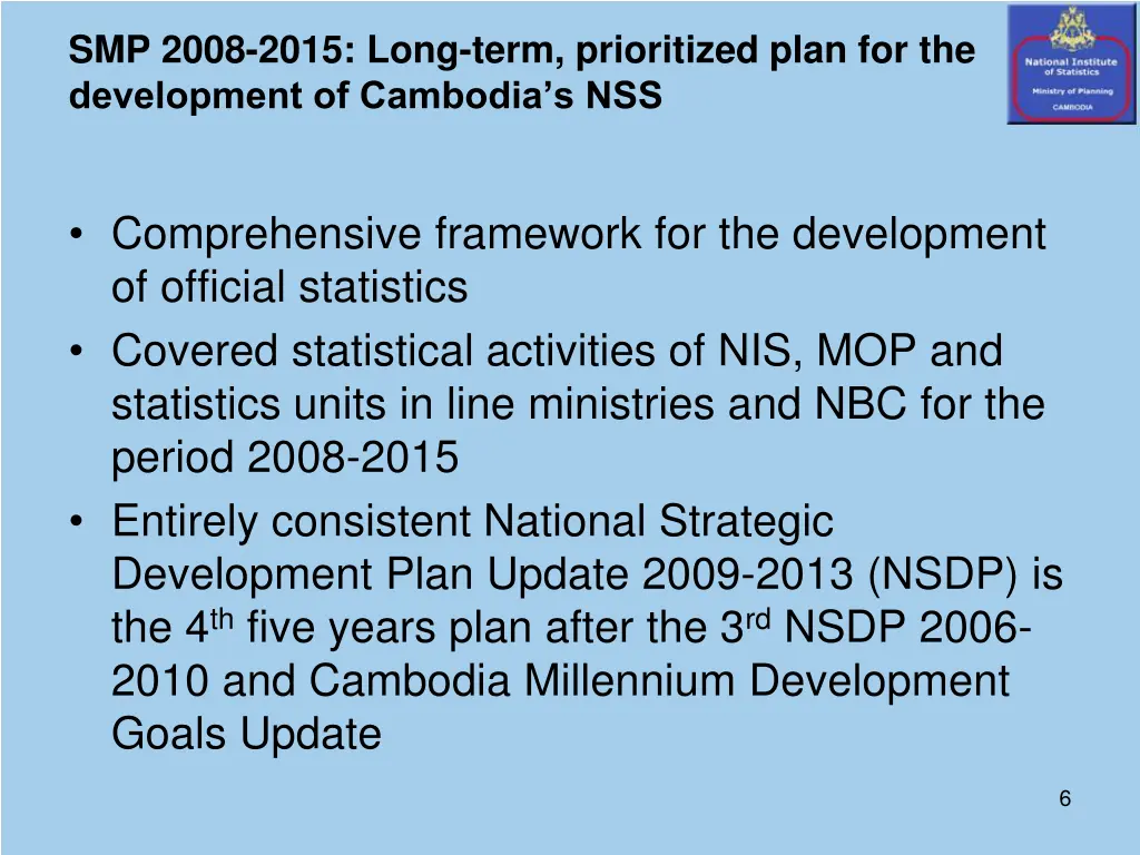 smp 2008 2015 long term prioritized plan