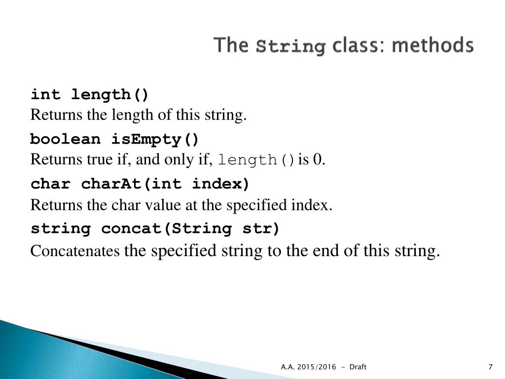 int length returns the length of this string