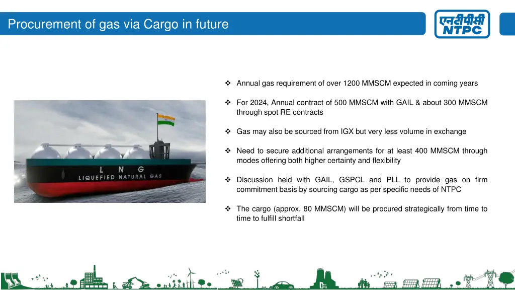 procurement of gas via cargo in future