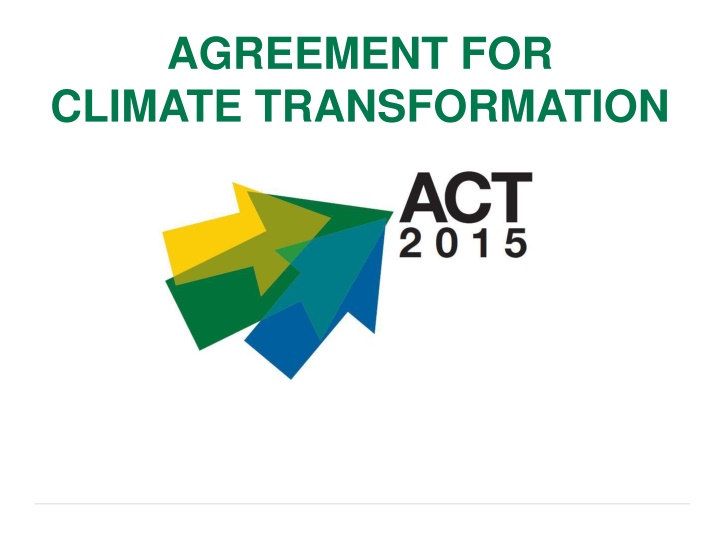 agreement for climate transformation