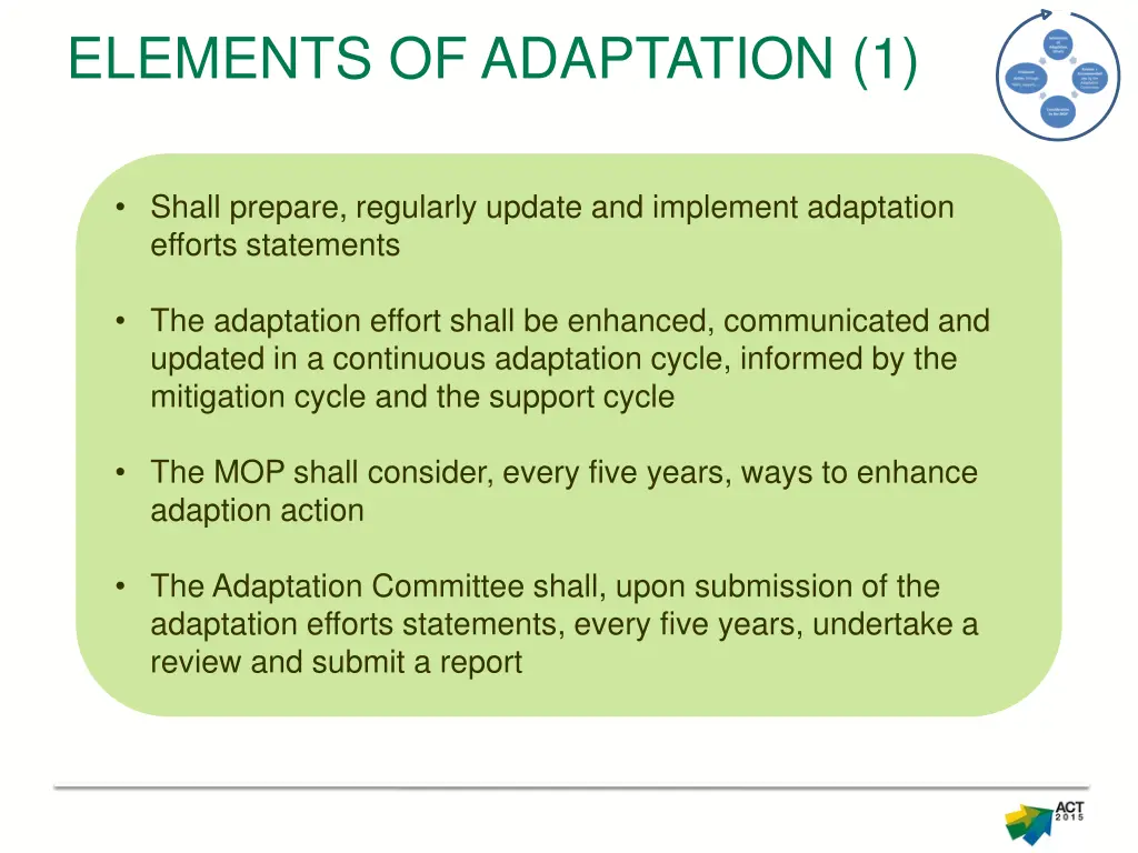 elements of adaptation 1