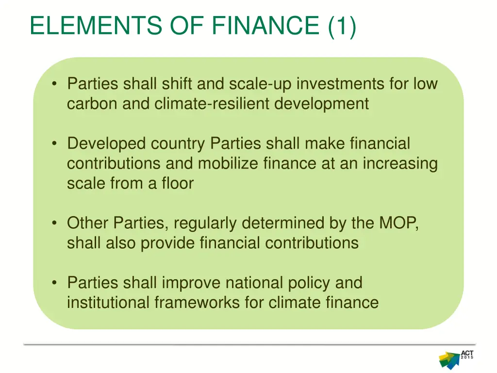 elements of finance 1