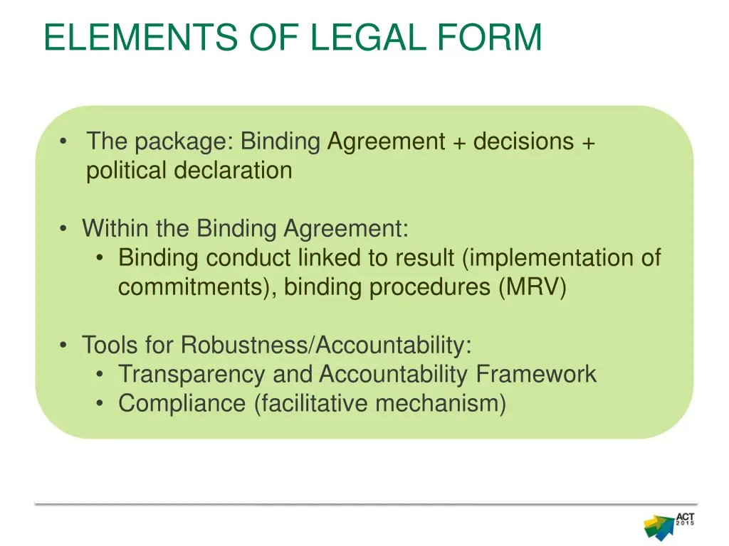 elements of legal form