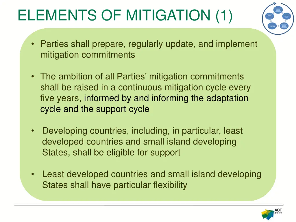 elements of mitigation 1