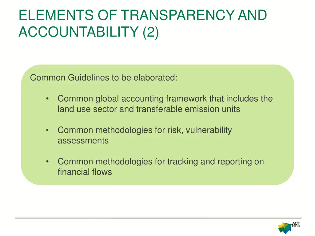 elements of transparency and accountability 2