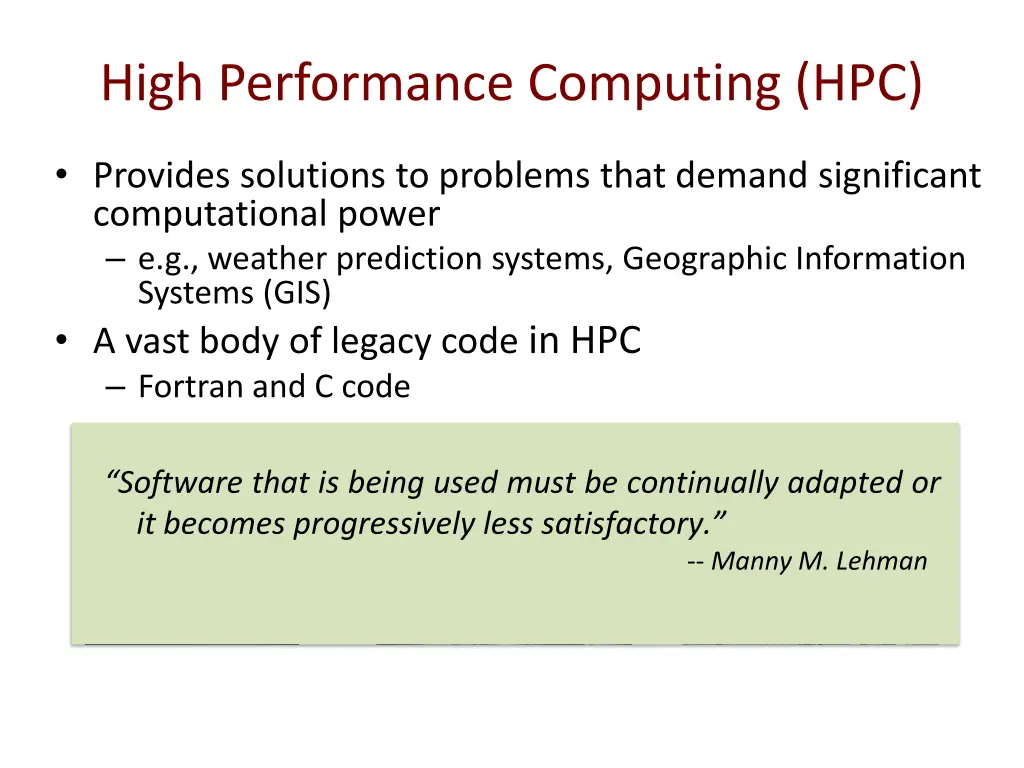 high performance computing hpc