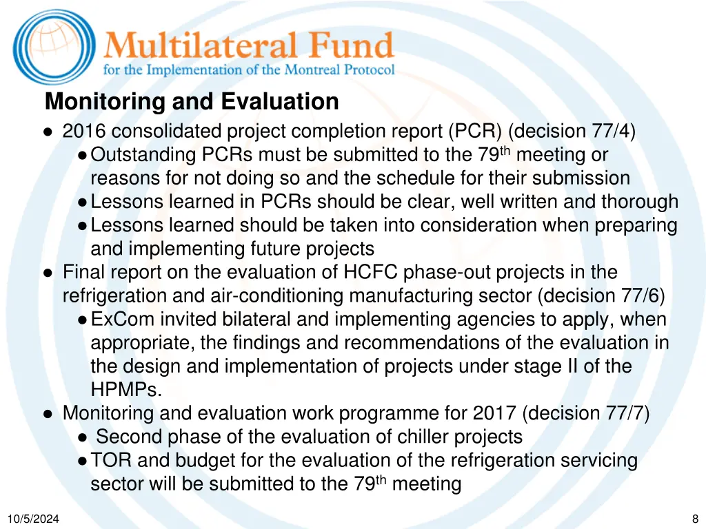 monitoring and evaluation 2016 consolidated