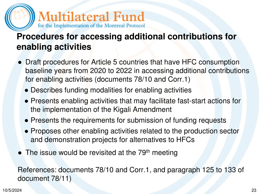 procedures for accessing additional contributions