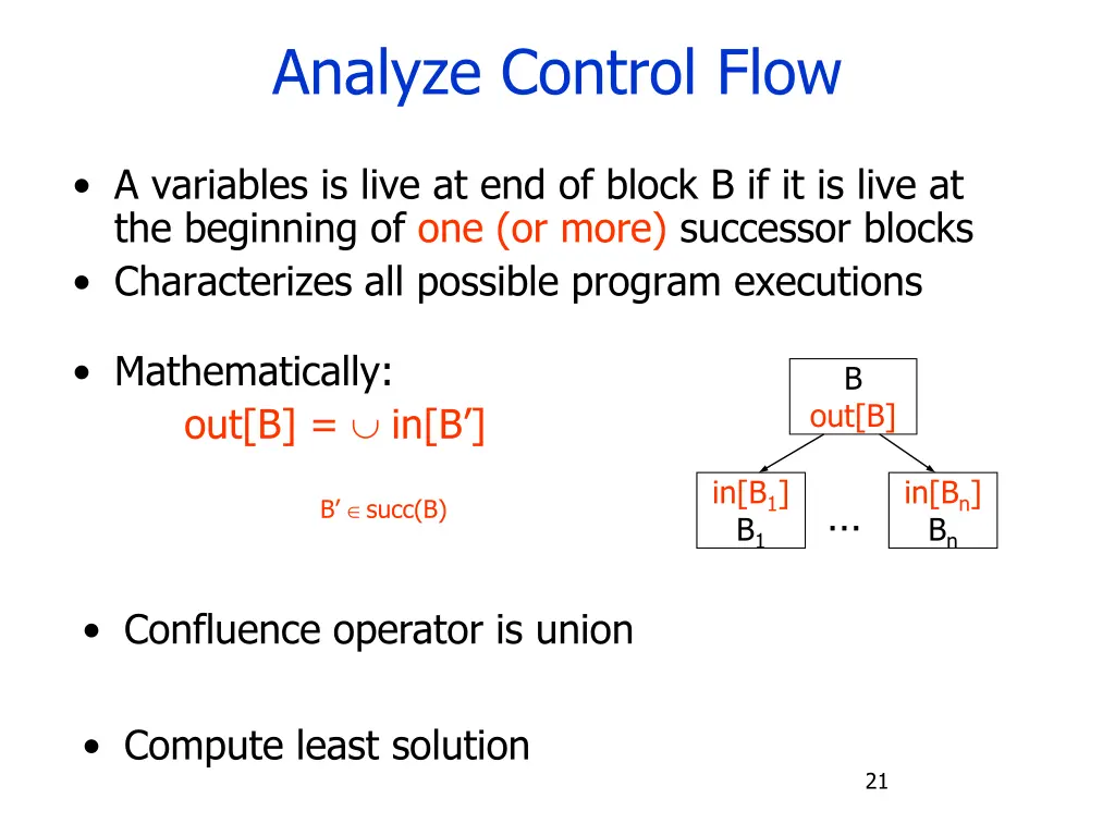 analyze control flow