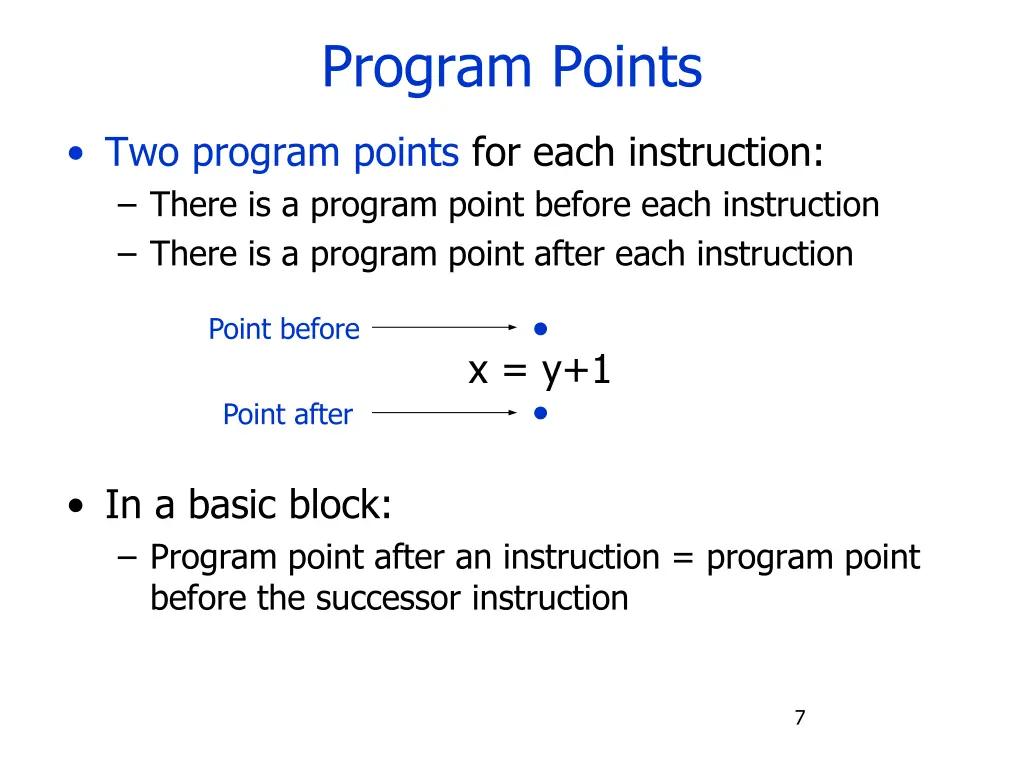 program points