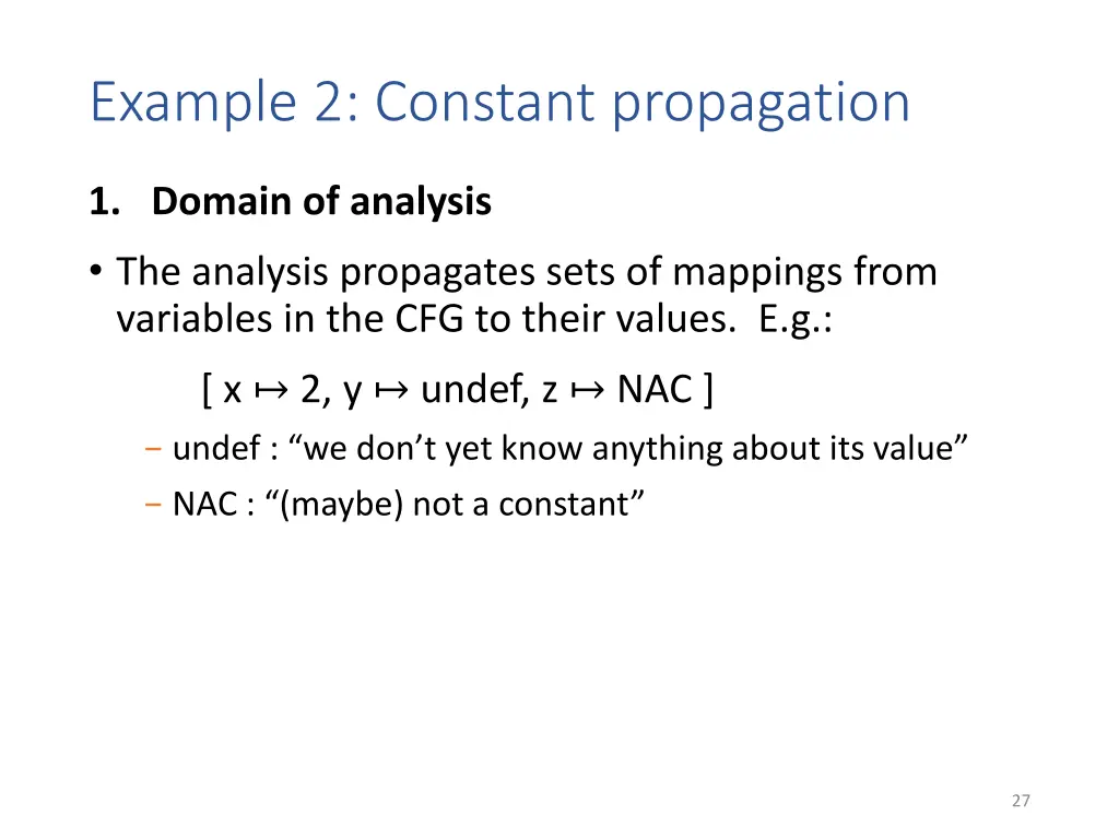 example 2 constant propagation