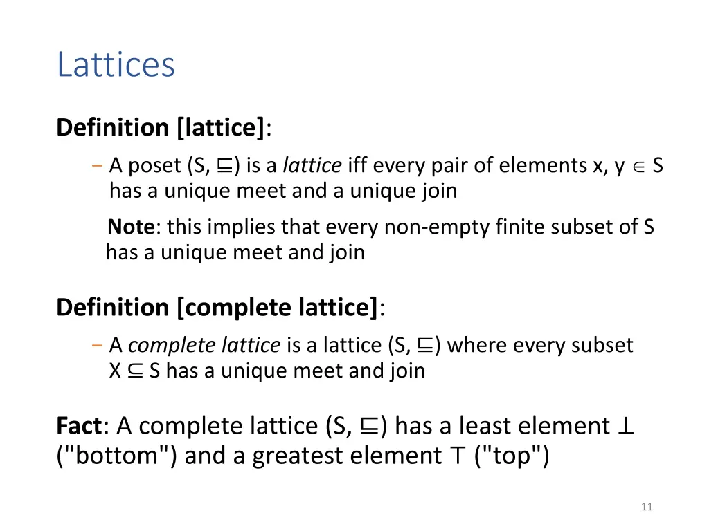 lattices