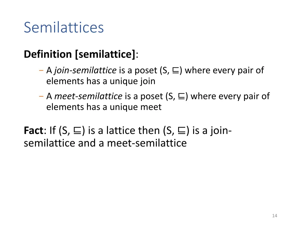 semilattices