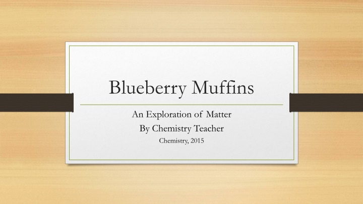 blueberry muffins