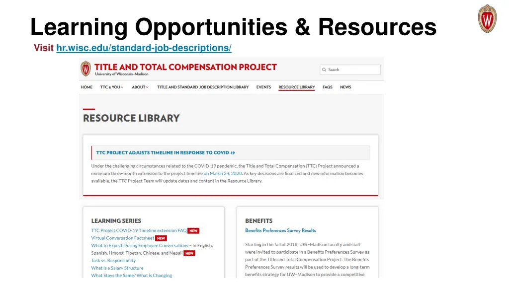 learning opportunities resources visit hr wisc