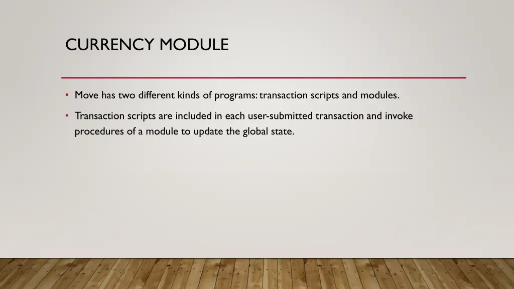 currency module