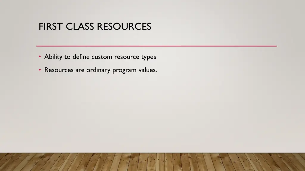 first class resources