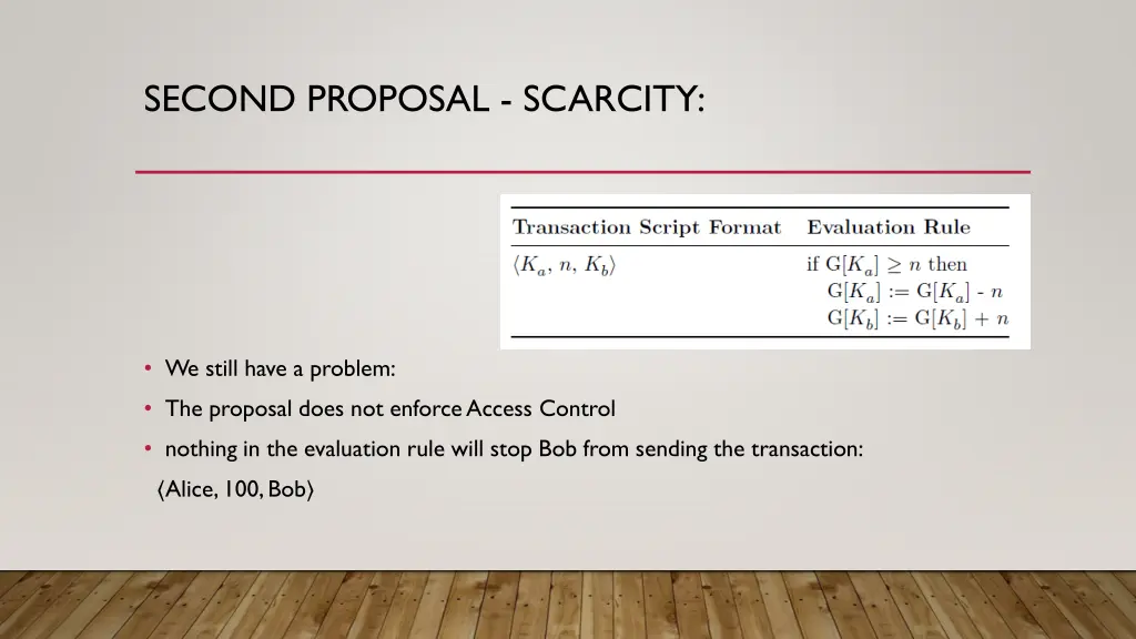 second proposal scarcity 1