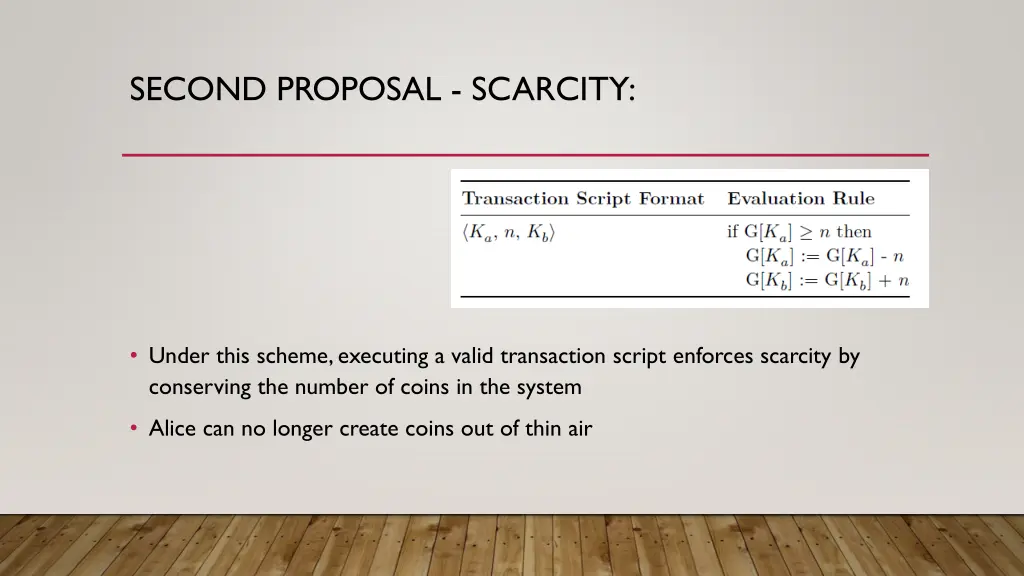 second proposal scarcity