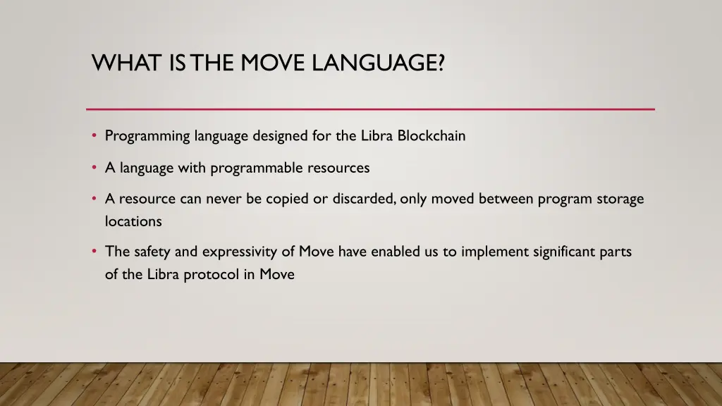 what is the move language