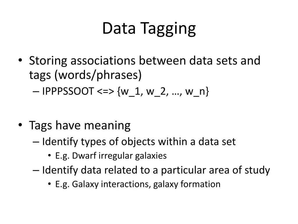 data tagging