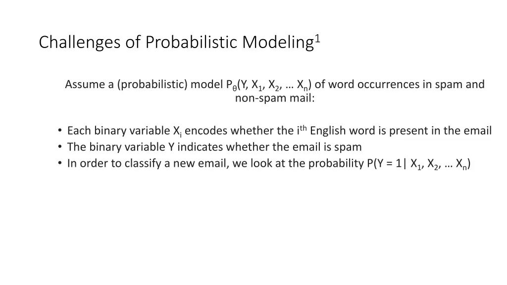 challenges of probabilistic modeling 1