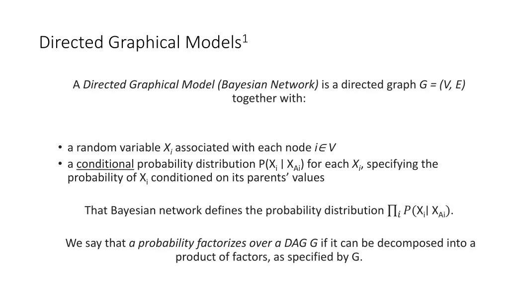 directed graphical models 1