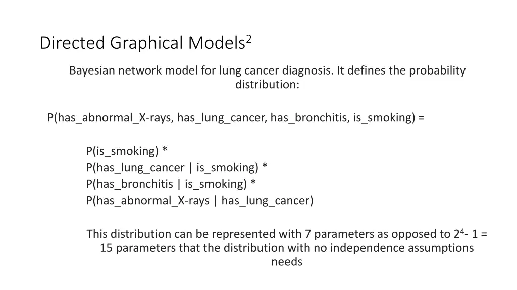 directed graphical models 2 2