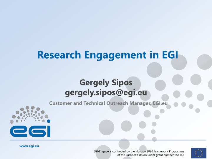 research engagement in egi