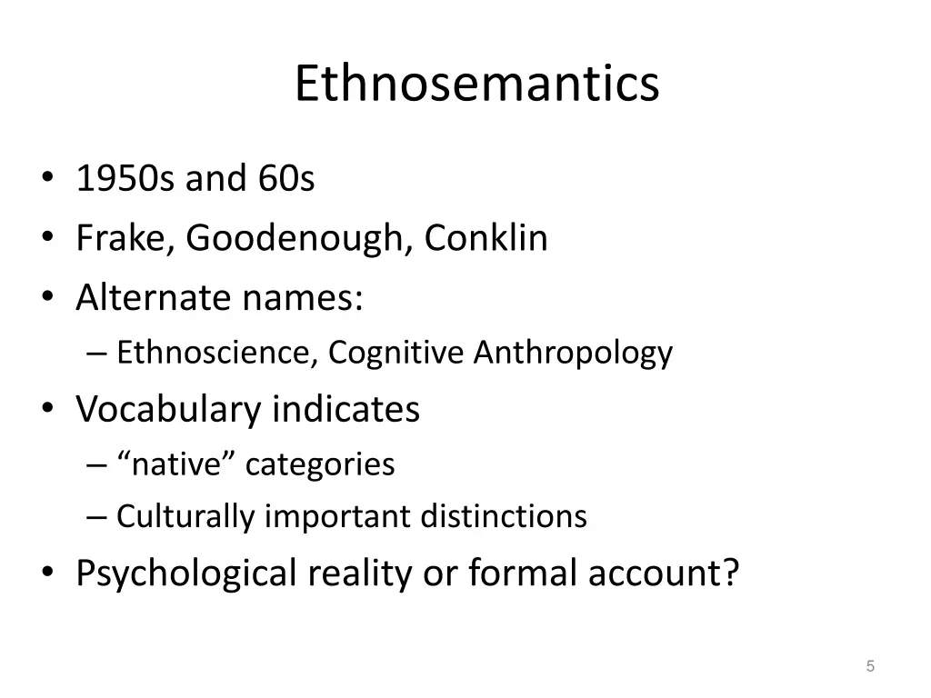 ethnosemantics