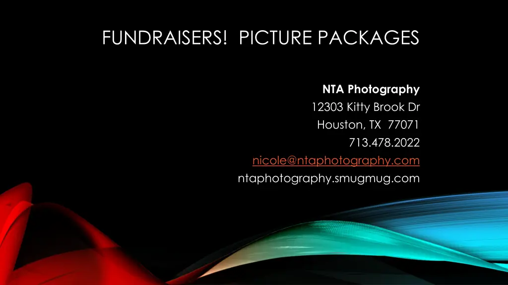 fundraisers picture packages